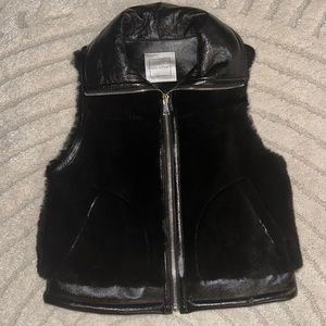 Linda Richards genuine lamb and leather vest